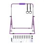 VEVOR Gymnastic Bars for Kids, 63.5 kg Capacity Folding Training Kip Bar, Adjustable Height Gymnastic Horizontal Bar for Home, Training Equipment for Indoor and Outdoor, Easy to Assemble, Purple