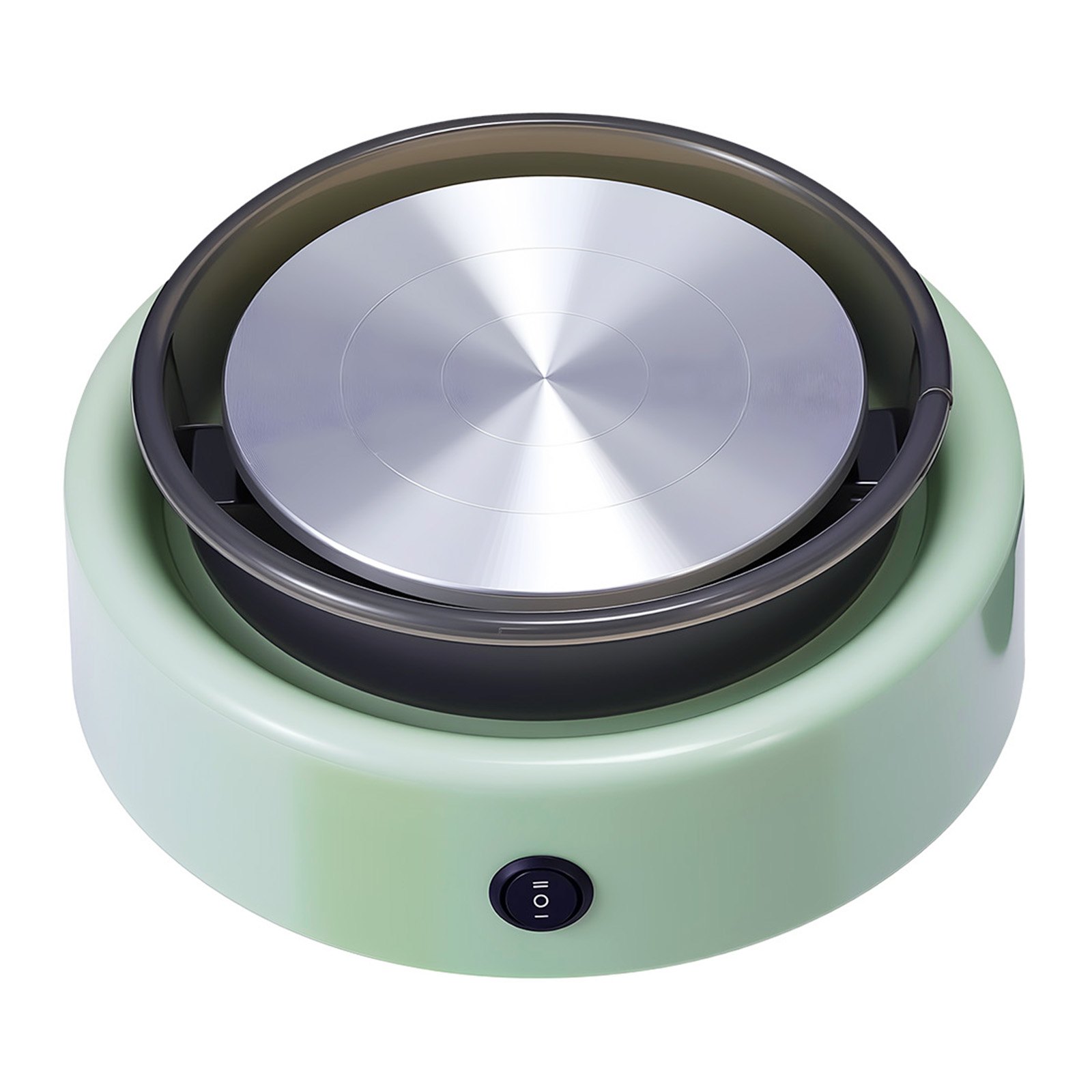 VEVOR Mini Tornio per Ceramica Diametro 158 mm, Piatto Girevole Velocità di Rotazione Regolabile da 0-140 giri/min, Tornio per Argilla per Modellare l'Argilla, Adatto per Corsi di Ceramica, Verde