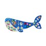 VEVOR Felt Wall Busy Board 12-in-1 Whale Foldable Montessori Activity Toys, Travel Daycare, Classroom, Playroom, Home, Educational Sensory Panel, with Numbers Letters Animals Shapes Learning Pieces