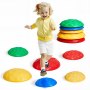 VEVOR Pietre di Equilibrio per Bambini 6 Pezzi, Pietre Saltanti a Forma di Tartaruga per Bambini, Fino a 100 kg Percorso a Ostacoli, Gioco Coordinazione, Giocattoli per Interni Esterni per Bambini
