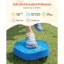VEVOR Pietre di Equilibrio per Bambini 5 Pezzi, Pietre Sensoriali Antiscivolo per Bambini Piccoli, Fino a 100 kg Percorso a Ostacoli, Gioco di Coordinazione, Giocattoli per Interni Esterni per Bambini