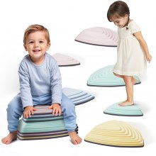 VEVOR Pietre di Equilibrio per Bambini 6 Pezzi Fino a 100 kg Colore Macaron