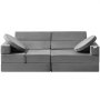 VEVOR Divano Poltrona Letto da Gioco per Bambini 15 Pezzi Mattoncini Giocattolo Poltrona 135x67x47 cm Capienza Max. 4 Bambini, Poltrona Modulare per Bambini Materiale di Spugna 25D Carico max. 60kg