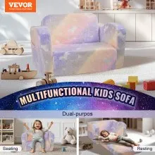 VEVOR Divano Pieghevole per Bambini Sedia Convertibile per Bambini Arcobaleno