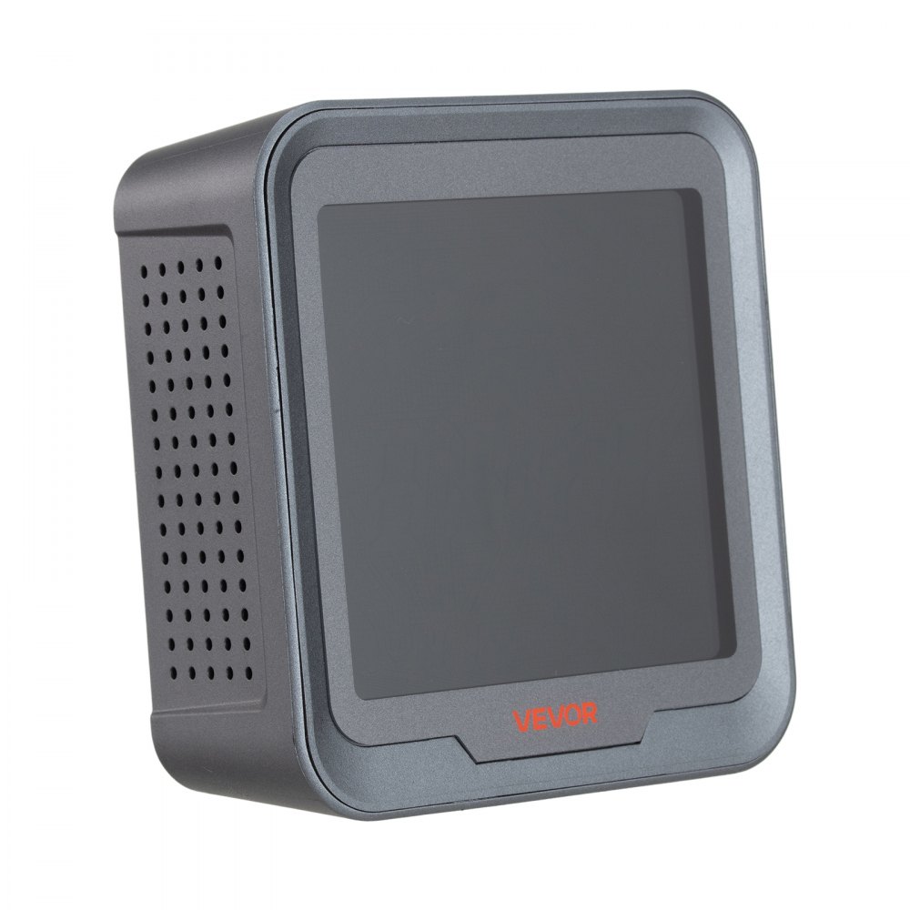 VEVOR Rilevatore di CO2 400-5000 ppm di Anidride Carbonica, Monitor di Qualità d'Aria con Display di Temperatura Umidità Portatile, Cavo Sensore NDIR da 4,5 m per Uso Esterno, Domestico