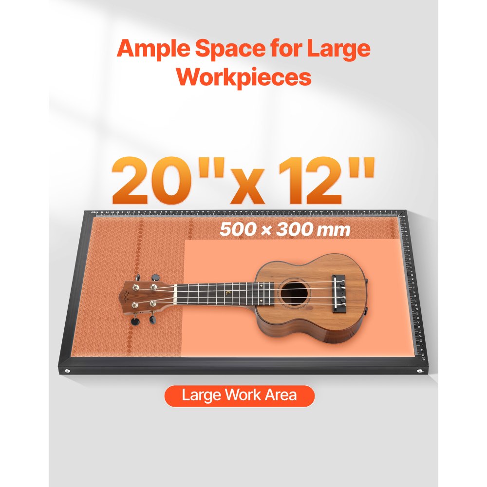 VEVOR Incisore Laser CO2 da 55 W Macchina da Taglio Incisione Laser CO2 da Tavolo con Fotocamera da 16 MP, Asse Rotante, Compatibile con LightBurn CorelDRAW RDWorks, per Legno, Acrilico, Vetro