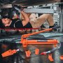 VEVOR Martinetto Idraulico 12T, Pressa Idraulica Portatile Carrozzeria Corsa 132mm, con Tubo Olio da 1,4 m e Custodia, per Riparazione Telaio Auto Costruzione Auto, Martinetto Idraulico Cilindro