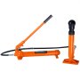 VEVOR Martinetto Idraulico 12T, Pressa Idraulica Portatile Carrozzeria Corsa 132mm, con Tubo Olio da 1,4 m e Custodia, per Riparazione Telaio Auto Costruzione Auto, Martinetto Idraulico Cilindro