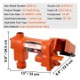 VEVOR Pompa di Trasferimento Carburante, 12 V CC 20 GPM 1/4 CV Estrazione Benzina in Ghisa con Design Scatola di Raccolta Carburante per Benzina, Diesel, Cherosene, Miscele di Etanolo Metanolo