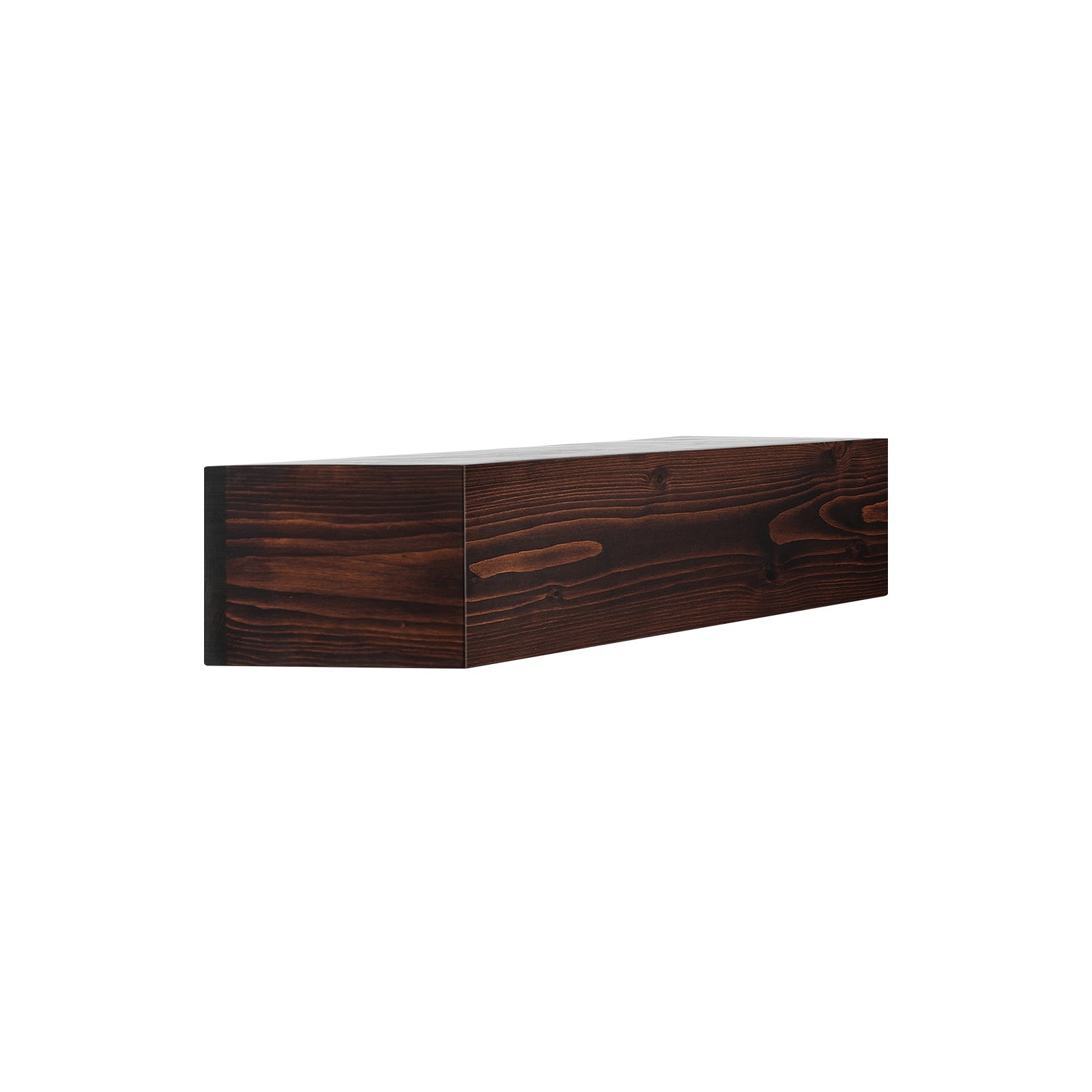 VEVOR Mensola per caminetto galleggiante a parete, 60 x 8 x 6 pollici, Mensola per caminetto galleggiante in legno naturale, Capacità carico 50 libbre, Mensola per decorazione murale, Marrone rustico