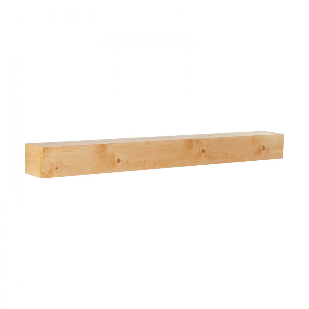 VEVOR Mensola per caminetto galleggiante a parete, 182,8x20,3x12,7 cm, mensola per camino galleggiante in legno naturale, capacità di carico 50 libbre, realizzata a mano, per decorazione murale