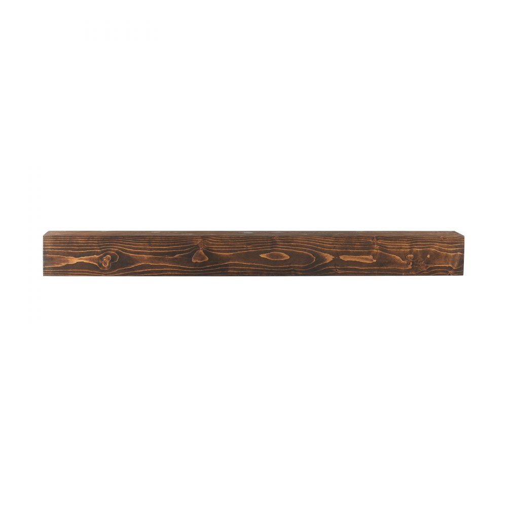 VEVOR Mensola per Camino Galleggiante da Parete, 213,3x20,3x15,24 cm, Rivestimento per Camino Galleggiante in Legno Naturale, Portata 22,7 kg, Fatto a Mano, per Decorazione da Parete, Marrone