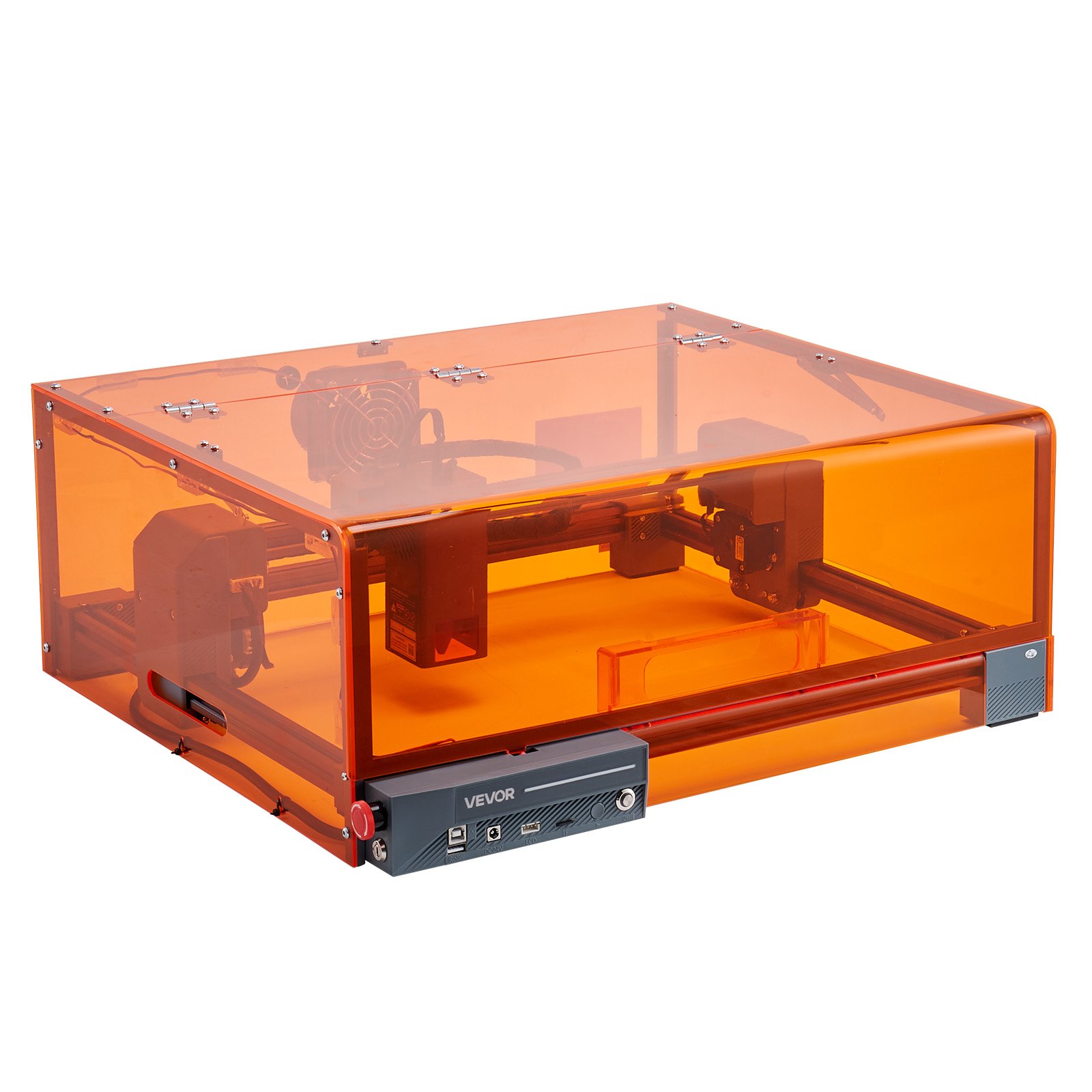 VEVOR Macchina per Incisione Taglierina Incisore Laser 20 W, Macchina per Incisione con Custodia 7000 mm/min, Incisore con Area di Lavoro 300 x 300 mm, per Legno, Pelle, Vetro, Classe 1