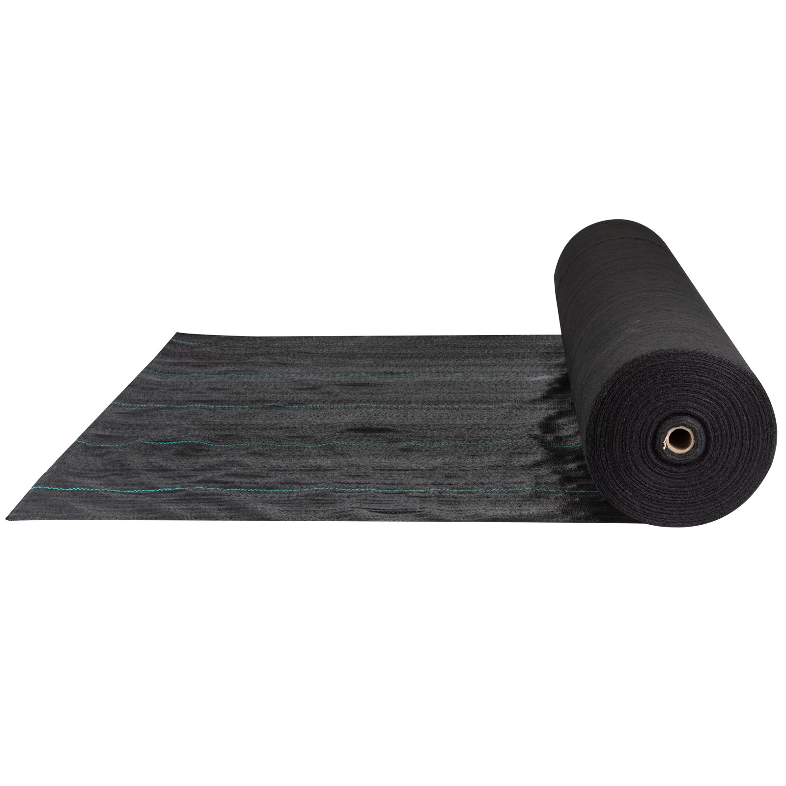 VEVOR Barriera contro le Erbacce, Tessuto Paesaggistico da 5,8 Once, Geotessile di Controllo dell'Erba Intrecciato Resistente 4ft x 300ft per Giardino, Patio, Nero