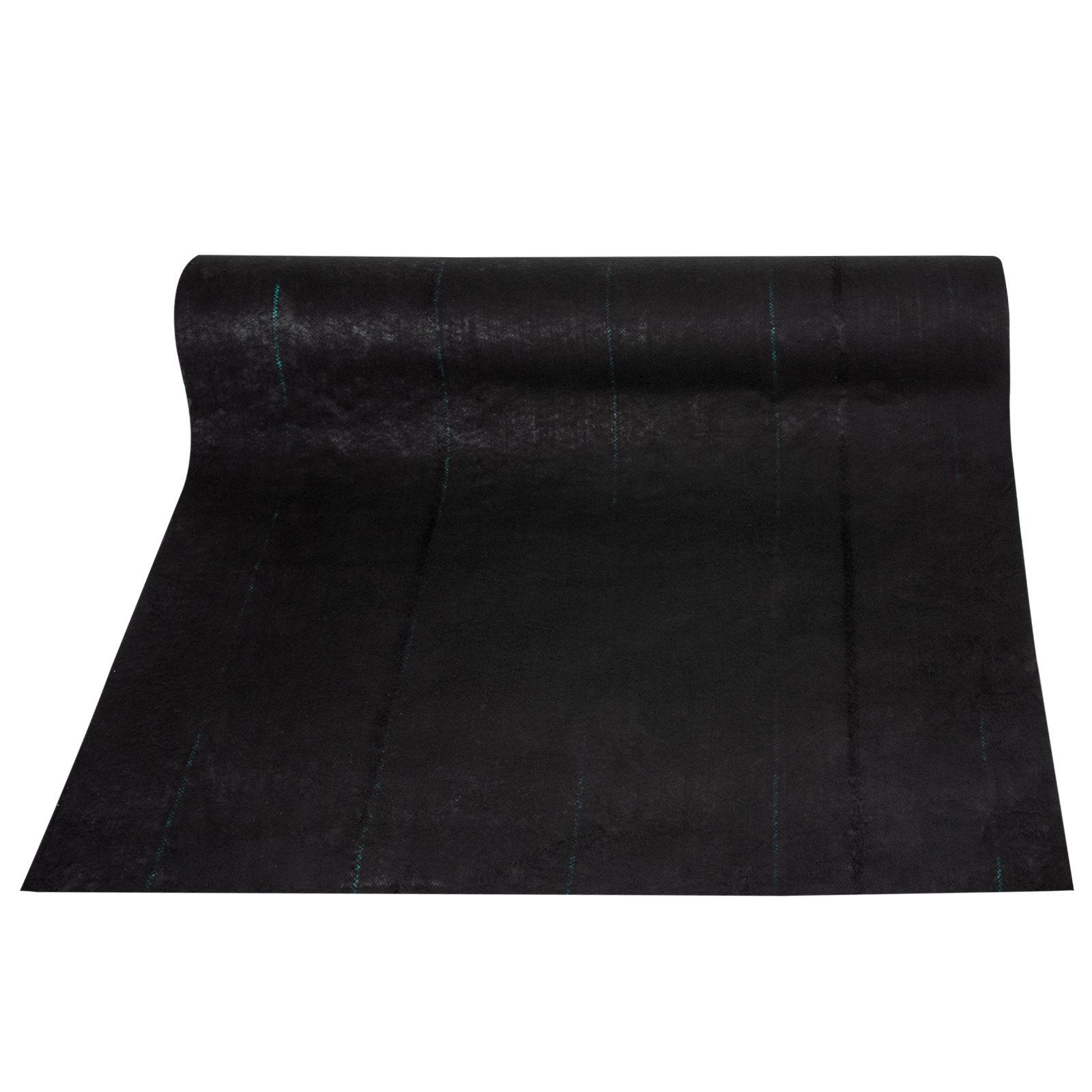 VEVOR Barriera contro le Erbacce, Tessuto Paesaggistico da 5,8 Once, Geotessile di Controllo dell'Erba Intrecciato Resistente 4ft x 300ft per Giardino, Patio, Nero