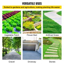 VEVOR Copertura del terreno intrecciata Barriera contro le erbacce 5 once 5'x 250' Tessuto paesaggistico nero