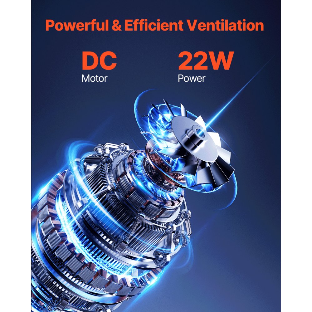 VEVOR RV Fan, 12V Roof Fan, Powerful 10-Speed Reversible Fan with Remote Control, Built-in DC Motor, Electric Cover, Fits 14" x 14" Roof Openings