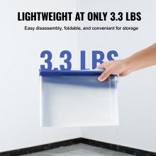 VEVOR Porta Antipolvere Trasparente Cerniera Magnetica 2,6x1,5m Pannelli Antipolvere da Costruzione di Casa Nastro Biadesivo, Copertura Protezione Antipolvere Uso Domestico Trasparente in Plastica PE