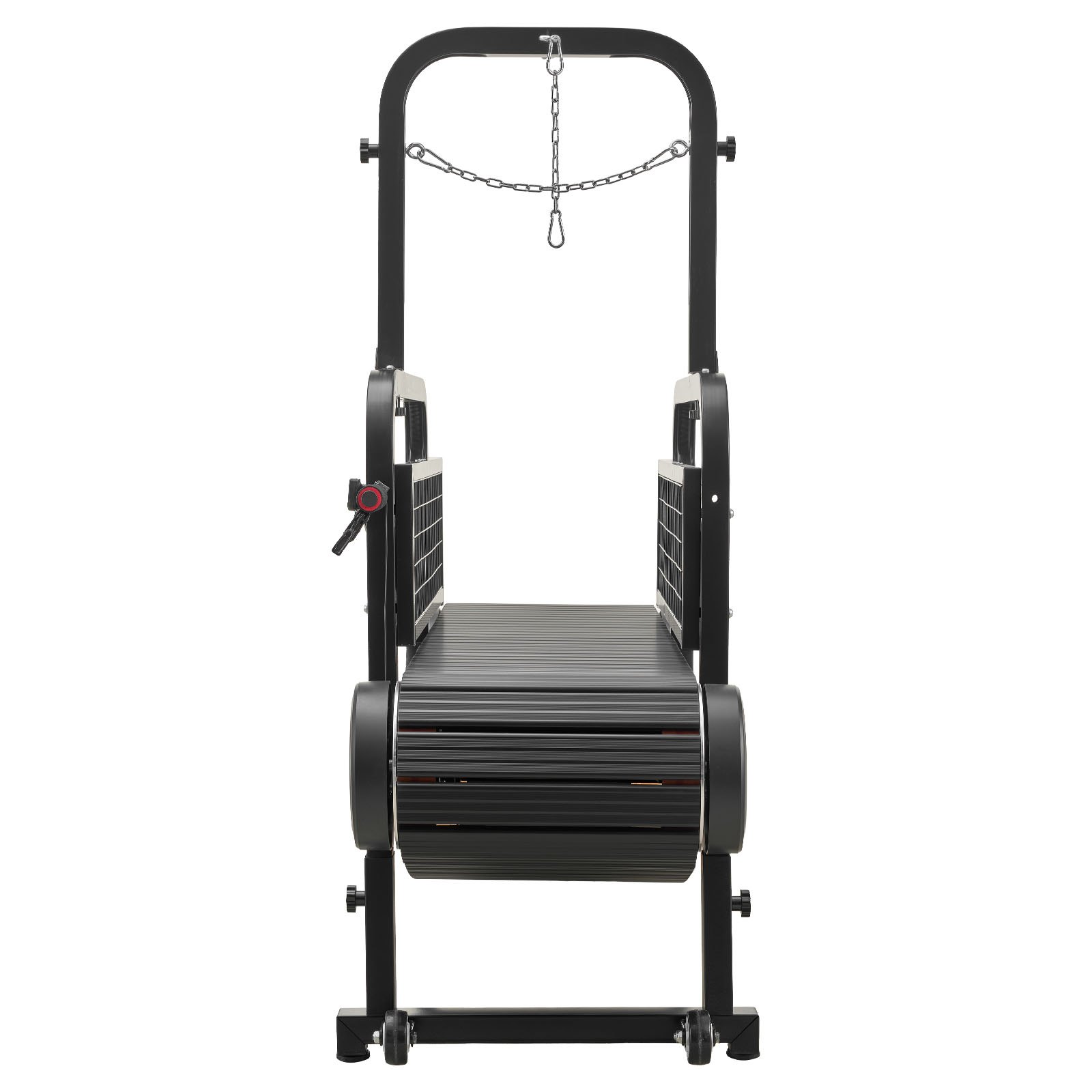 VEVOR Tapis Roulant per Cani di Taglia Grande Capacità Fino a 199,58 kg, Macchina da Corsa per Cani Interni, Altezza Pista di Corsa Inclinabile 11 cm, Freno a Mano, Esercizio Fisico in Forma Vita Sana