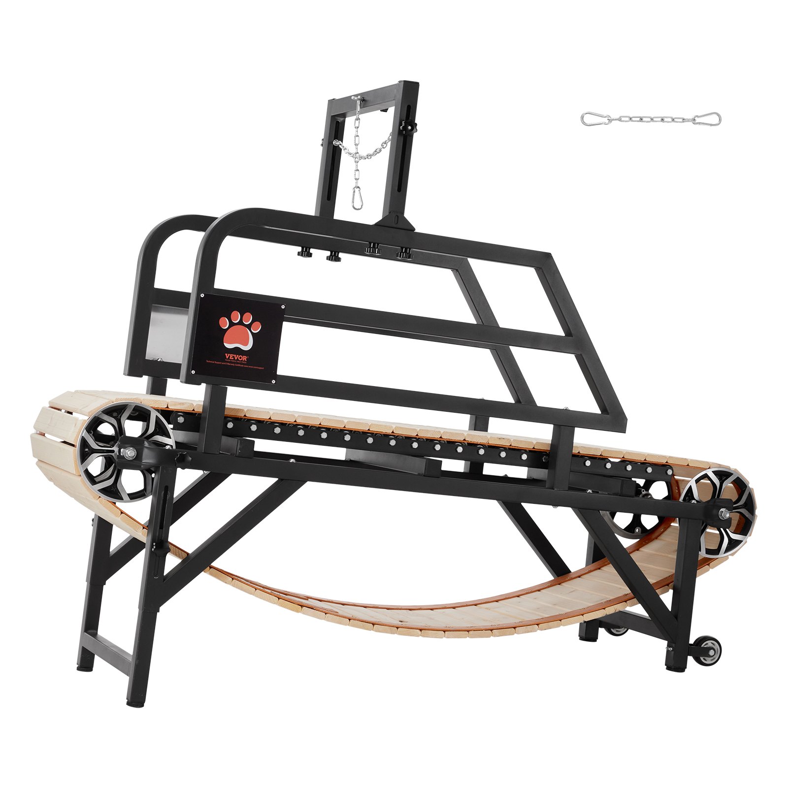 VEVOR Tapis Roulant per Cani di Taglia Media, Capacità 99,79 kg, Macchina per Correre con Rampe Regolabili per Cani, Attrezzatura per Esercizi con Tapis Roulant per Animali Domestici al Chiuso Aperto