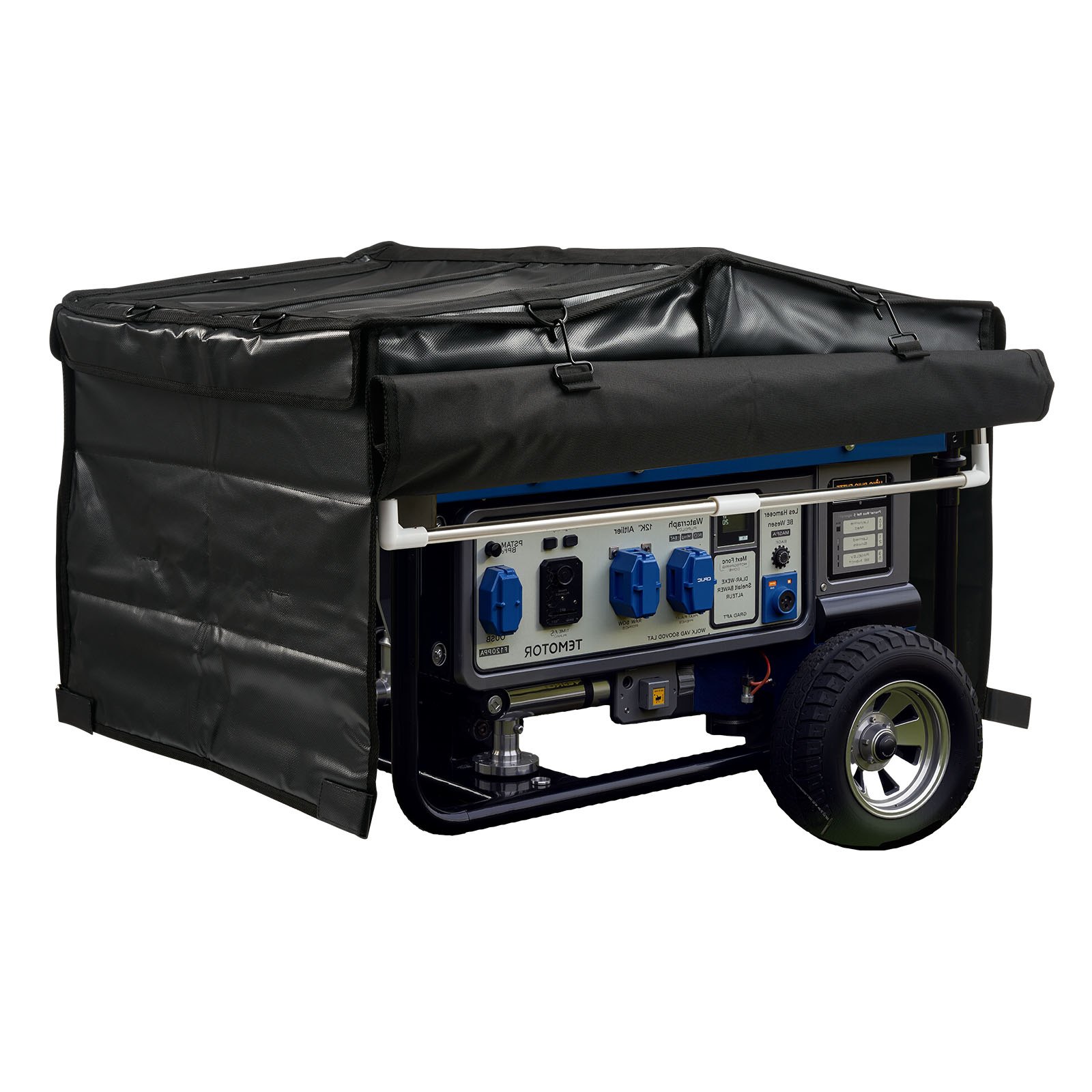 VEVOR Copertura Impermeabile per Generatori 865 x 660 x 535 mm Copertura del Generatore, Universale, per Maggior Parte dei Generatori 3500 a 12000 W con Tessuto Oxford 420D Spesso e Resistente, Nero