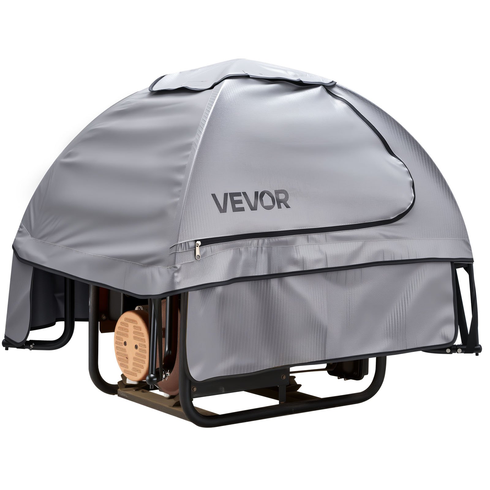 VEVOR Copertura Impermeabile per Generatori 915 x 660 x 660 mm Copertura del Generatore, per Maggior Parte dei Generatori con Perimetro 1778 a 2743,2 mm in Tessuto Oxford Spesso e Resistente, Grigio
