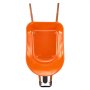 VEVOR Carrello Carriola, Carico 141,58 L Capacità 120 kg, Carrello Ribaltabile Giardino 1 Ruote, con Maniglia Ruote 4876 mm, Carrello Giardino, Carri Giardino Facile Caricamento per Prato all'Aperto