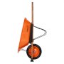 VEVOR Carrello Carriola, Carico 141,58 L Capacità 120 kg, Carrello Ribaltabile Giardino 1 Ruote, con Maniglia Ruote 4876 mm, Carrello Giardino, Carri Giardino Facile Caricamento per Prato all'Aperto
