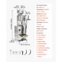 VEVOR Macchina Dosatrice e Sigillatrice per Polveri e Granuli, 10-999 g, Dosatore Automatica per Granuli, in Acciaio Inox, Pesatura e Sigillatura Intelligenti, per Caffè, Cereali e Spezie, Argento