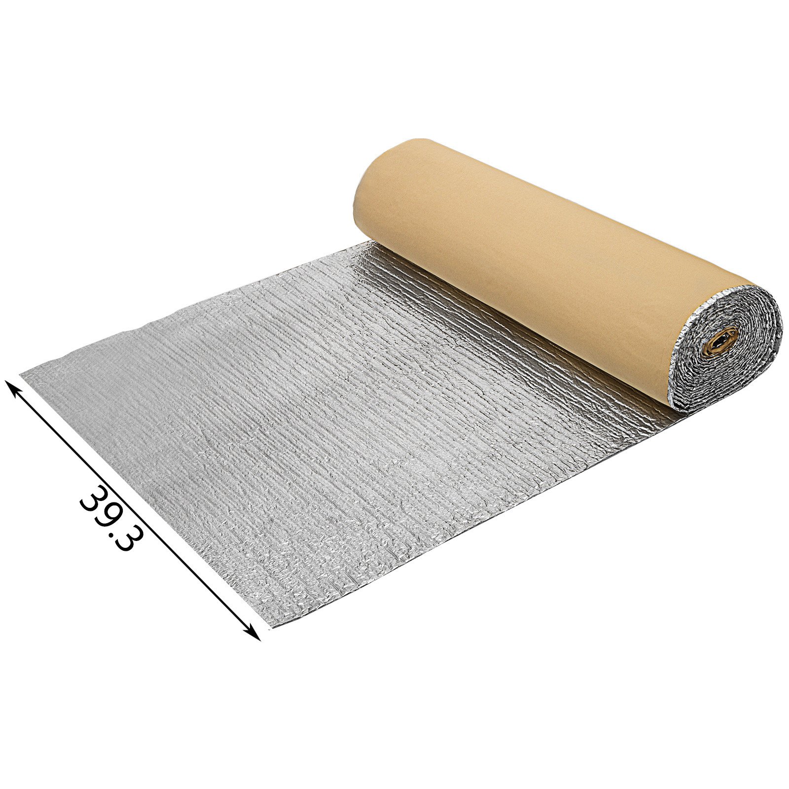 Lamina Termoriflettente E Isolante Autoadesiva Per Pavimento Parete Tetto 1x12m