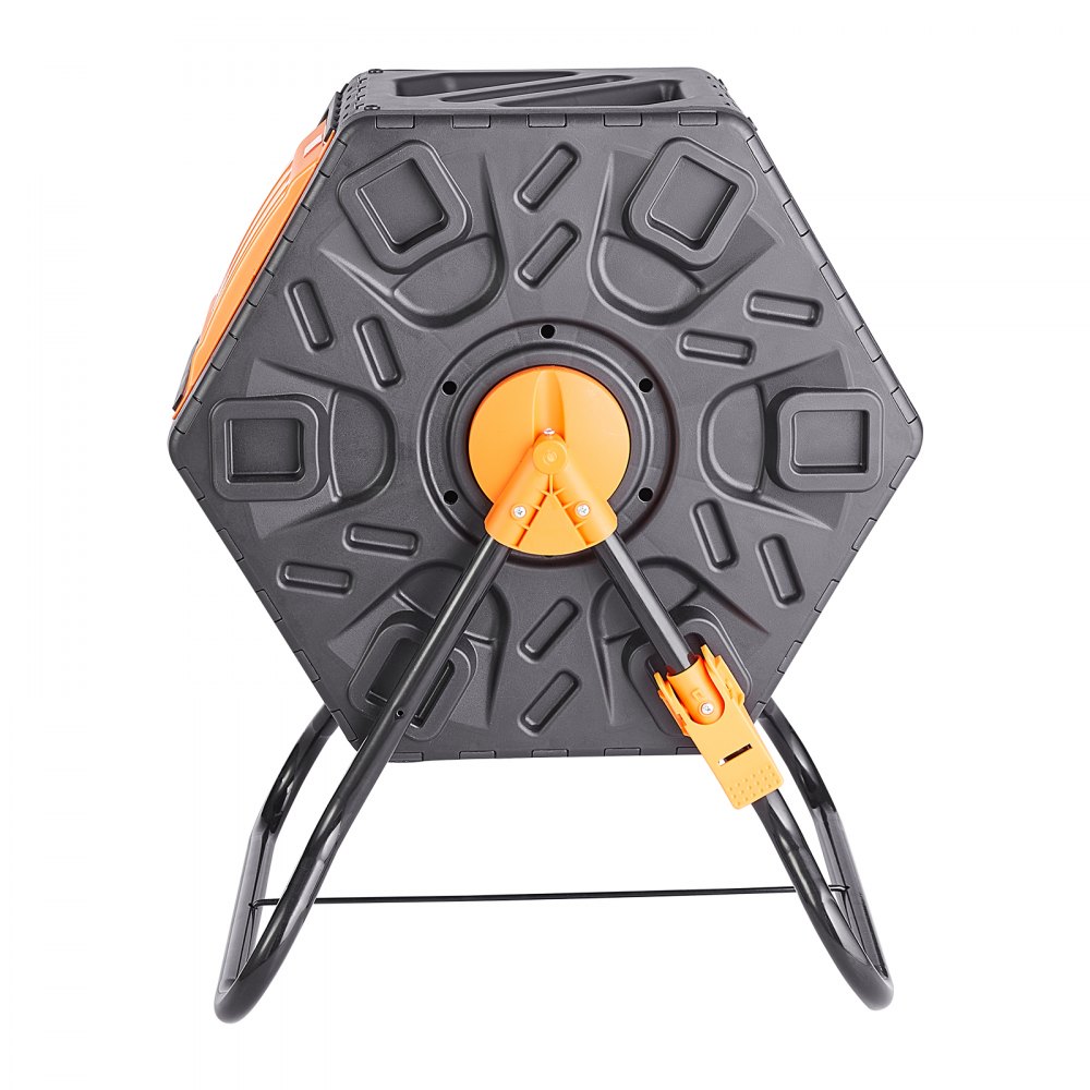 VEVOR Compostiera da Giardino Rotante 70 L Doppia Camera, Compostiera Girevole a 360° in PP Senza BPA Portata max. 20 kg per Compostaggio Rifiuti Organici di Cucina per Giardinaggio Cortile Esterno