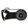 VEVOR Cinghie a Cricchetto di Ancoraggio, Montaggio su Tubo Quadrato Nero, Larghezza 38 mm x Lunghezza 2,25 m, Cinghie Nere per Fissaggio con Doppi Ganci a J, Carico 226,8 kg, Confezione da 2