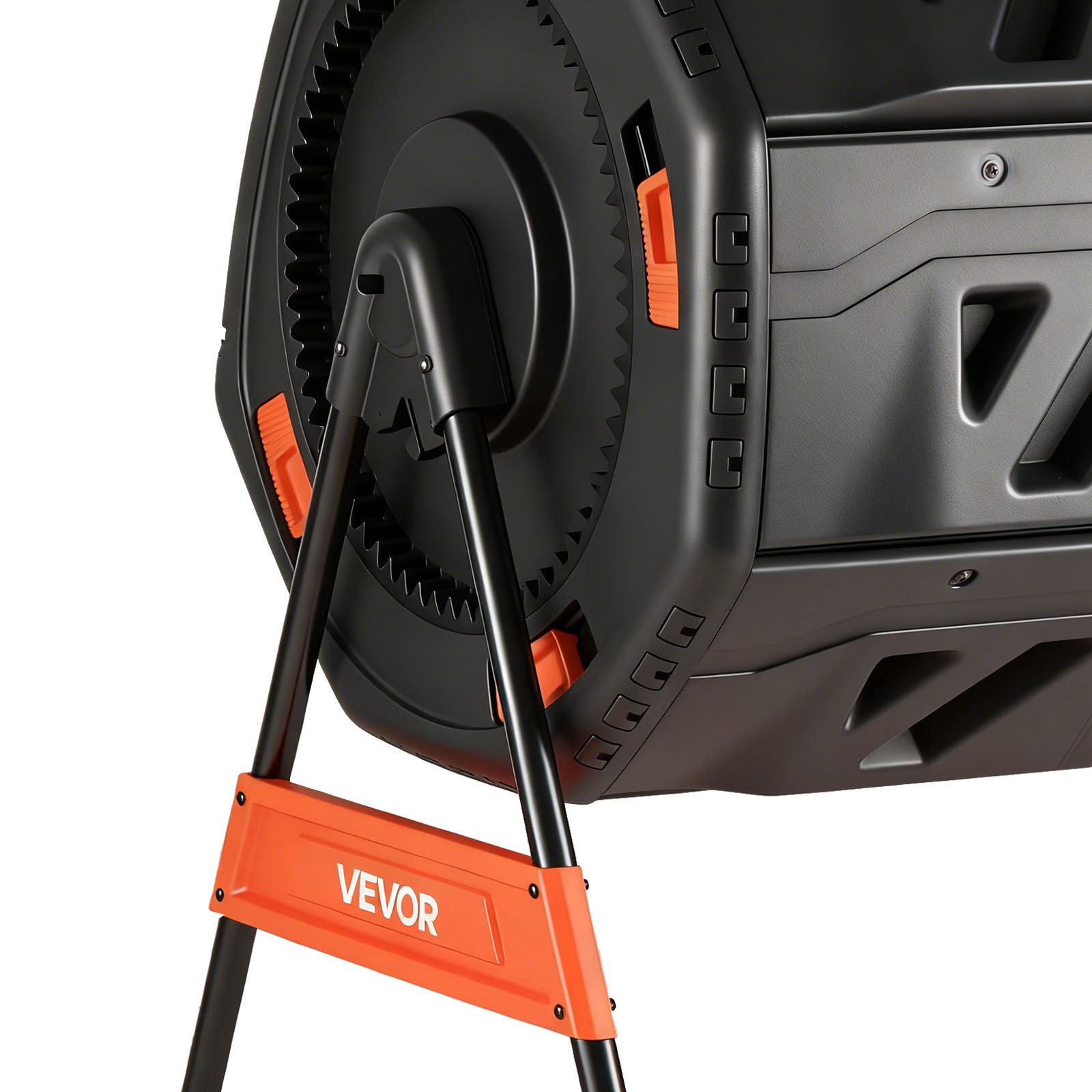 VEVOR Compostiera da Giardino Rotante a Doppia Camera da 200 L per Esterni con 2 Porte Scorrevoli e Sistema di Aerazione, Compostiera Rotativa per Rifiuti Esterni, da Cucina e da Cortile.