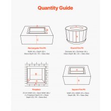 VEVOR Vetro per Caminetto, 9,0 kg, Resistenti alle Alte Temperature, 19,05 mm di Spessore, Riflettente, per Braciere, Pietra ad Alta Lucentezza, per Tavolo da Braciere, Blu Caraibico