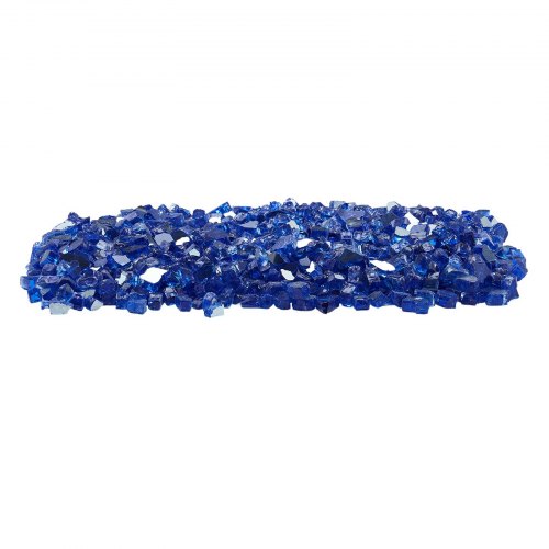 Vetro per Braciere, Pietre per Caminetti Resistenti alle Alte Temperature, 4,5 kg, Perline Diamantate in Vetro Riflettenti da 25,4 mm, Alta Lucentezza, per Tavolo da Braciere, Blu Caraibico | IT