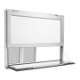 VEVOR Concession Window Folding Shelf 1220x915mm Aluminum Alloy Service Window, for Food Truck, Up to 85 Degrees, w/ 4 Sliding Screen Windows, Awning Door and Drag Hook, Rainwater Resistant