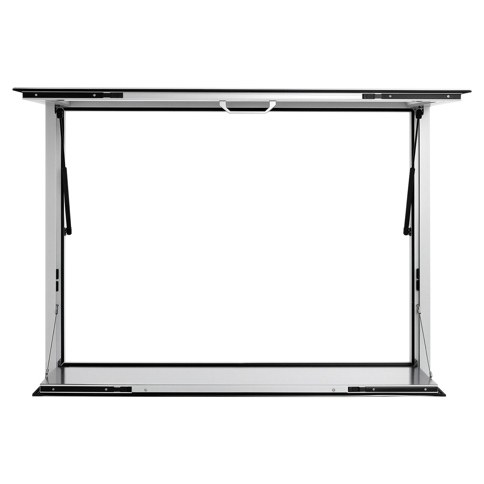 VEVOR Finestra di Servizio Bancone Pieghevole per Food Truck 1220 x 915 mm Sportello di Servizio in Lega di Alluminio, Pannello a Tendalino per Pioggia, Chiosco, Furgone di Vendita, Colore Bianco