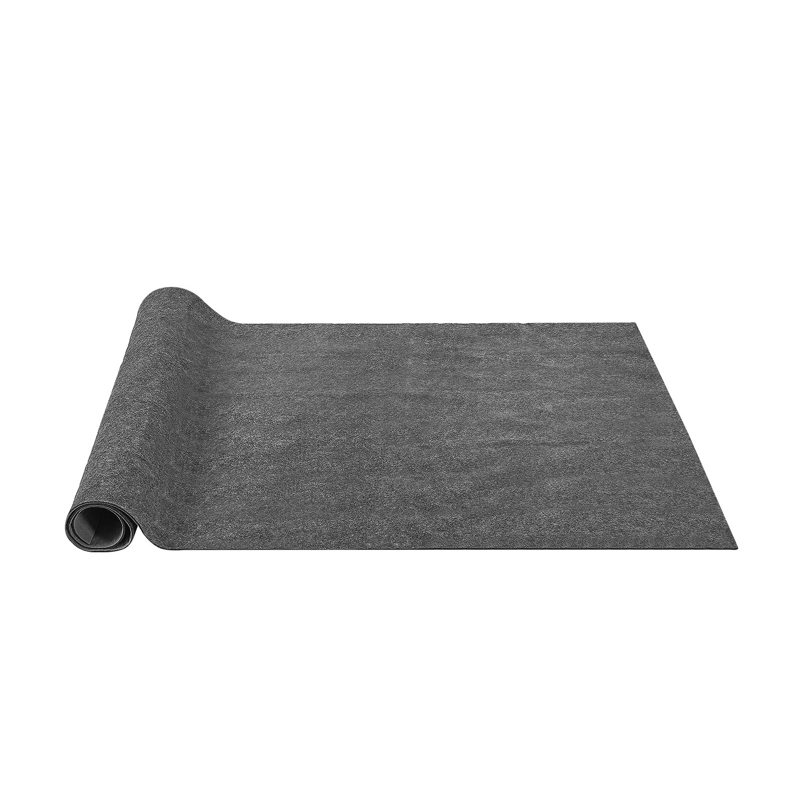 VEVOR Tappetino Protettivo per Tappeti Antiscivolo 1530 x 2440 mm, Spessore 6 mm Grigio Area 3-4 ㎡ Feltro a Doppia Superficie, Feltro di Poliestere + Lattice Protezione per Pavimenti