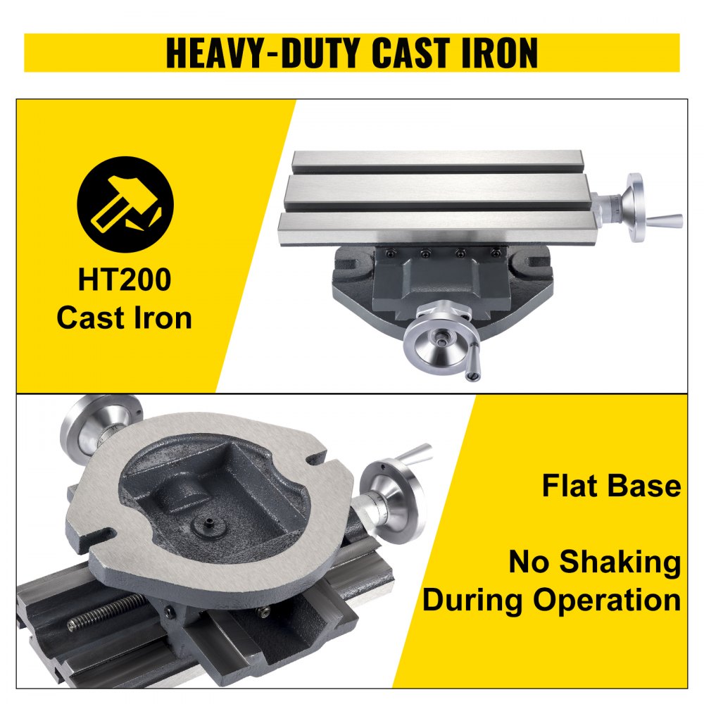 Vevor Fresatrice A Tavola Trasvertavolo Di Fresatura A Scorrimento Composto
