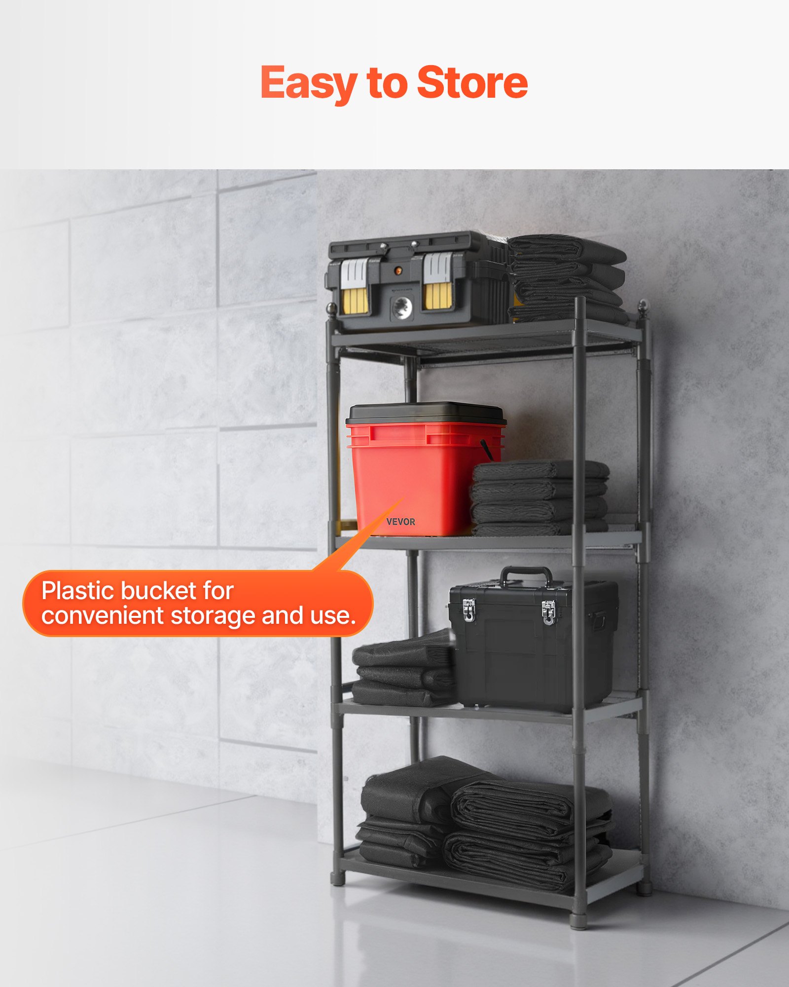 VEVOR Barriera Antiallagamento Set di Sacchi di Sabbia per Protezione dall'Allagamento 10 pezzi 43x83 cm, Sacco di Sabbia dall'Acqua Senza Sabbia 10 pz per Porte di Garage Officina