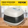 Vevor Incubatrice Per Uova 16 Digital Small Poultry Hatcher Rotolo A 360 Gradi Incubatrice Per Uova Hatcher Controllo Automatico Della Temperatura E Dell'umidità