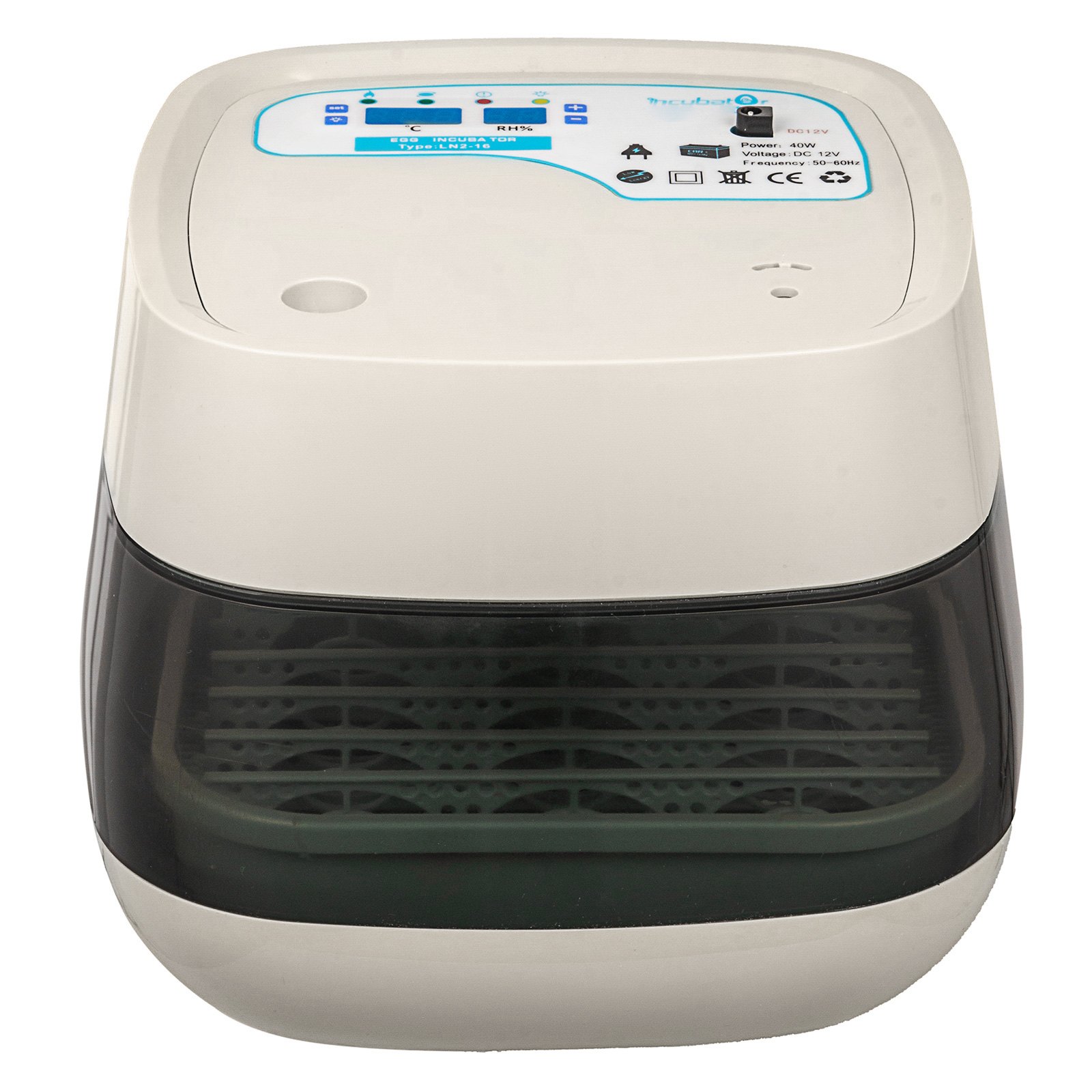 Vevor Incubatrice Per Uova 16 Digital Small Poultry Hatcher Rotolo A 360 Gradi Incubatrice Per Uova Hatcher Controllo Automatico Della Temperatura E Dell'umidità