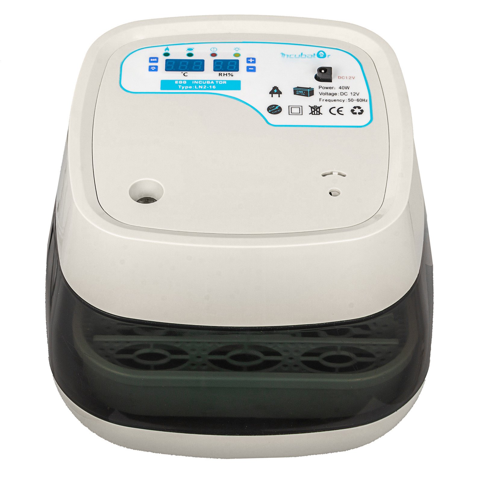 Vevor Incubatrice Per Uova 16 Digital Small Poultry Hatcher Rotolo A 360 Gradi Incubatrice Per Uova Hatcher Controllo Automatico Della Temperatura E Dell'umidità