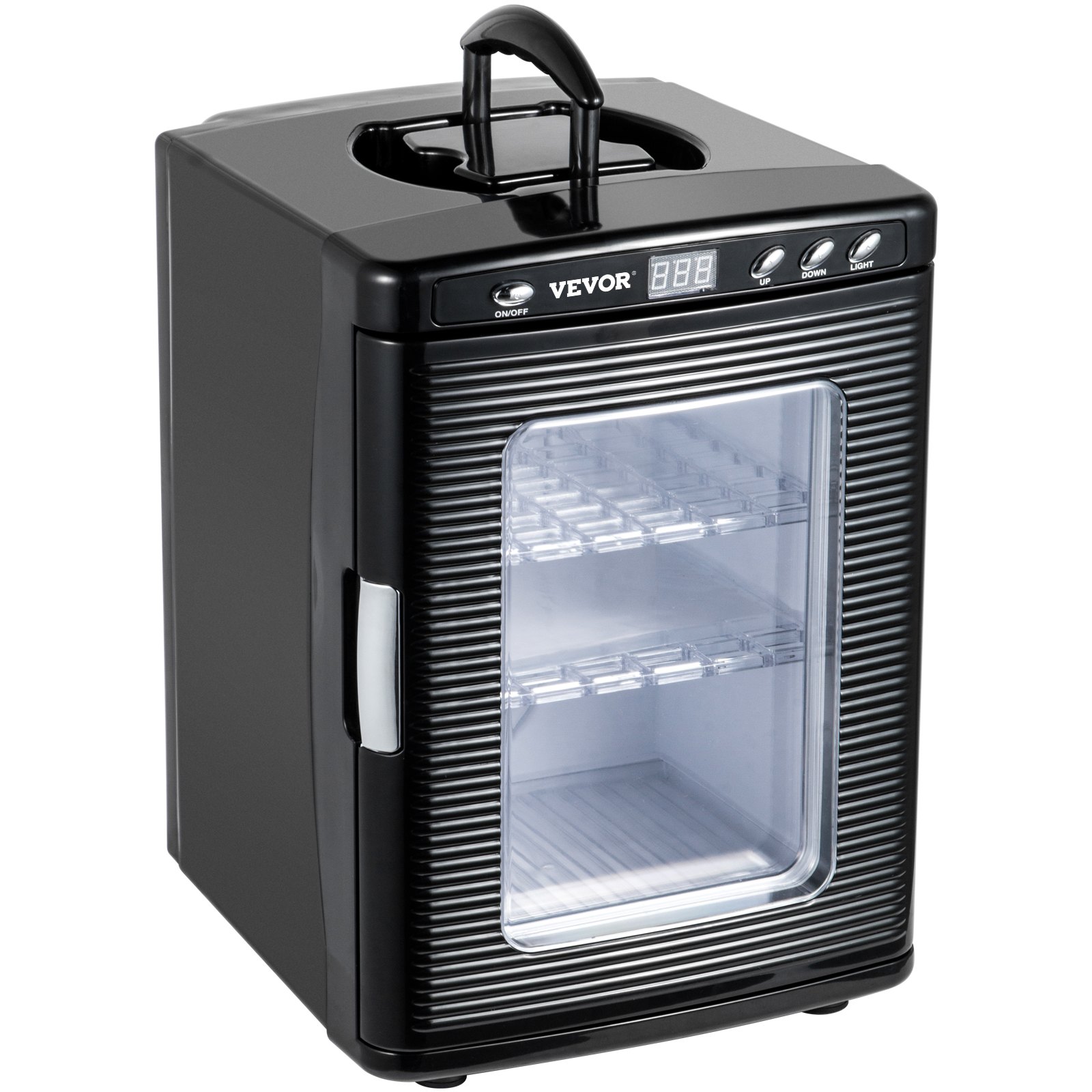 VEVOR Reptile Egg Incubator 25L Laboratory Cooling Heater 5-42℃ 220V for Hatching Eggs Black