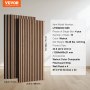 VEVOR Acoustic Panels, 1200x600x21mm, Acoustic Wall Panels, MDF Accent Wood Wall Panels for Modern Interior Wall Decoration, Acoustic Panel Artificial Wood Wall Panels for Noise Reduction, Set of 4