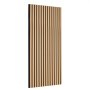 VEVOR Pannelli Acustici a Doghe in Legno 1200 x 600 mm Pannelli da Parete in Legno, Accenti MDF per Decorazione Pareti Interne, Pannelli da Parete in Finto Legno, Riduzione del Rumore, Rovere Chiaro