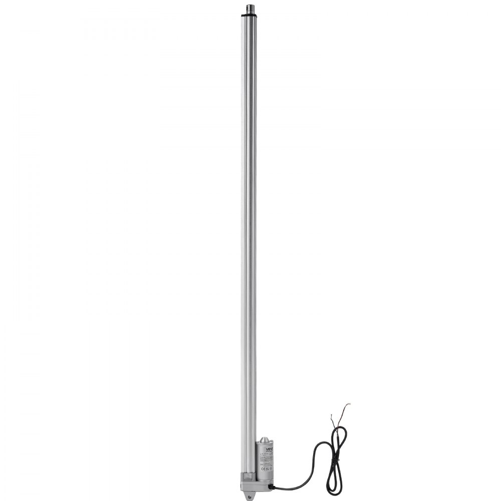 VEVOR 12V Linear Actuator, 1016mm Stroke IP65 Waterproof Linear Actuator, 3000N 5mm/s Motion Actuators with Mounting Bracket for Solar Trackers, Industrial Machinery, Door Opener