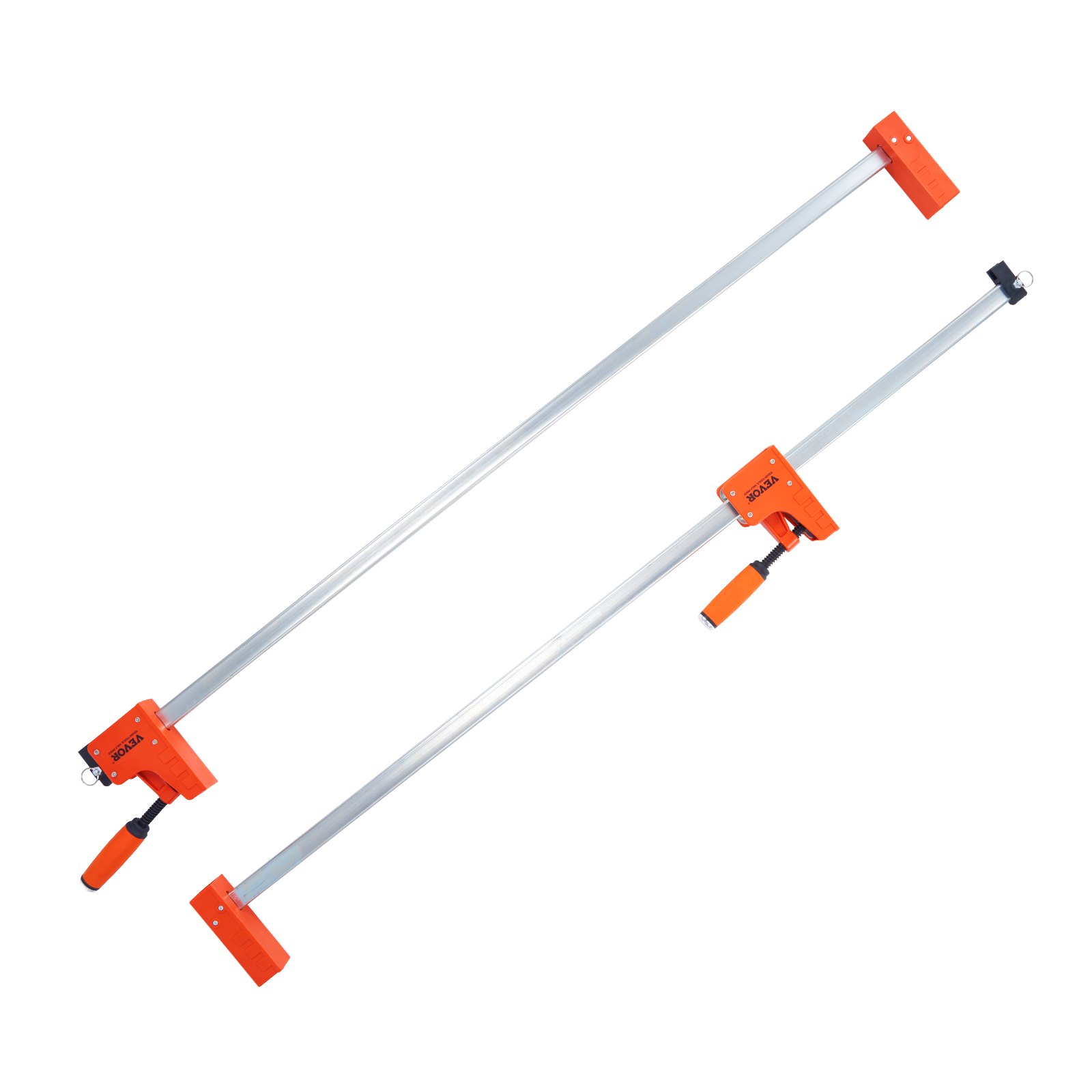 VEVOR Morsetti a Barra per la Lavorazione del Legno, Set di Morsetti Paralleli da 2 Pezzi da 127 cm, Morsetto F con Limite di Carico di 499 kg, Pressione Uniforme, Plastica ad Alta Resistenza