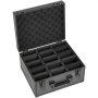 VEVOR Graded Card Case 3 Row 180 PSA Slab Storage Box with Mechanical Lock, Baseball Sports Trading Cards Holder Collector with 12 Dividers, Holds 120 SGC 100 BGS 520 Top Loaders & 999+ Loose Cards