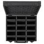 VEVOR Graded Card Case 3 Row 180 PSA Slab Storage Box with Mechanical Lock, Baseball Sports Trading Cards Holder Collector with 12 Dividers, Holds 120 SGC 100 BGS 520 Top Loaders & 999+ Loose Cards